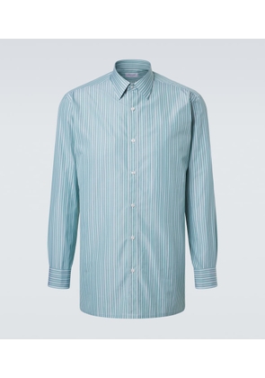 Charvet Striped cotton poplin shirt