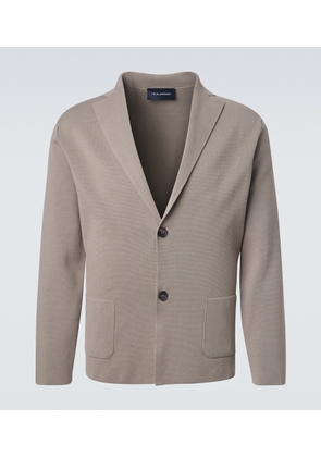 Thom Sweeney Cotton crepe blazer
