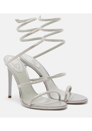 Rene Caovilla Cleo embellished satin sandals