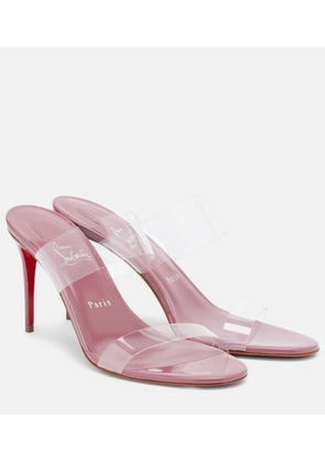 Christian Louboutin Just Nothing leather-trimmed TPU mules