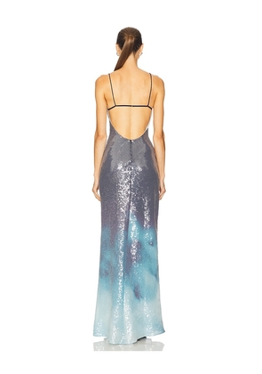 SAU LEE Melrose Dress in Blue. Size 0. Also in 6.