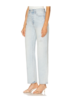 PISTOLA Cassie High Rise Crop Straight Jeans in Blue. Size 26. Also in 29, 31, 33.