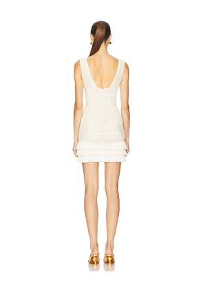 PatBO Radiant Fringe Mini Dress in Ivory. Size 2. Also in 4, 6.