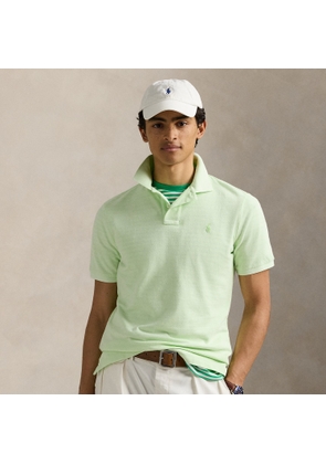Classic Fit Mineral-Dyed Mesh Polo Shirt