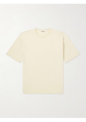 Auralee - Luster Cotton-Jersey T-Shirt - Men - Yellow - 3