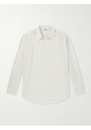 Auralee - Striped Wool-Poplin Shirt - Men - Neutrals - 3