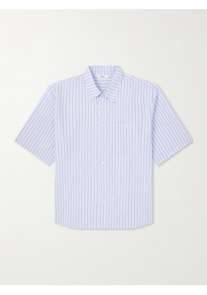 3sixteen - Striped Cotton-Poplin Shirt - Men - Blue - S