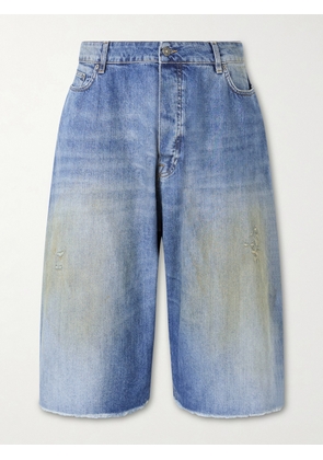 424 - Wide-Leg Lightweight Denim Short - Men - Blue - IT 46