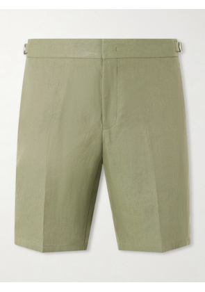 Orlebar Brown - Straight-Leg Cotton Shorts - Men - Green - UK/US 28