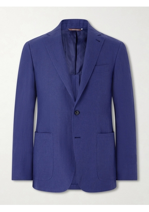 Canali - Kei Linen Suit Jacket - Men - Blue - IT 46