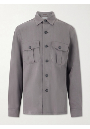 Canali - Lyocell Overshirt - Men - Gray - IT 46