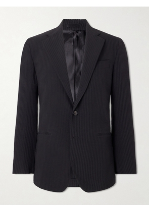 J. Mueser - Seersucker Virgin Wool Suit Jacket - Men - Black - IT 46
