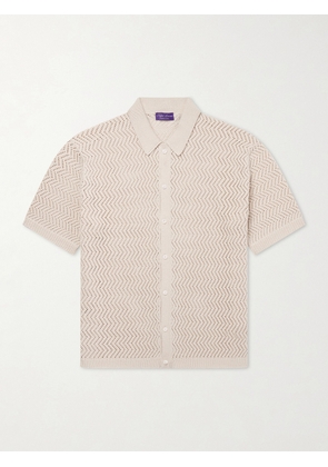 Ralph Lauren Purple Label - Knitted Cotton Shirt - Men - Neutrals - S