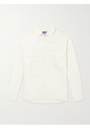 Ralph Lauren Purple Label - Checked Linen Shirt - Men - Neutrals - S