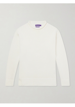 Ralph Lauren Purple Label - Knitted Cotton Sweater - Men - White - S