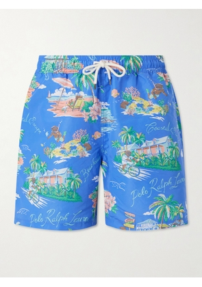 Polo Ralph Lauren - Straight-Leg Mid-Length Printed Recycled Swim Shorts - Men - Blue - S