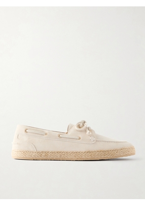 Brunello Cucinelli - Suede Boat Shoes - Men - Neutrals - EU 40