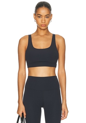 Splits59 Airweight Rib Sports Bra in Black - Black. Size S (also in XS, M).