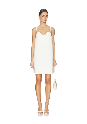 ADRIANA DEGREAS La Mer Coquillage Mini Dress in Ivory. Size S. Also in M, XS.