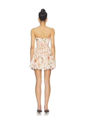 HEMANT AND NANDITA Off-shoulder Short Dress in Beige. Size S. Also in M, L, XL, XXL.