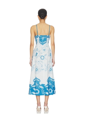 Cleobella Renee Ankle Dress in Blue. Size S. Also in L, M, XL.