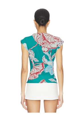 Cleobella Ellie Top in Green,Blue. Size S. Also in XS, M.