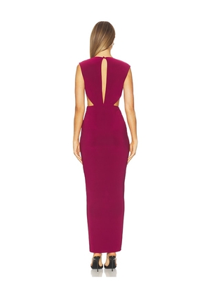 Baobab Nia Maxi Dress in Burgundy. Size XS. Also in S, M, L.