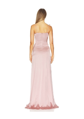Blumarine Satin Butterfly Dress in Pink. Size 36. Also in 38, 40.