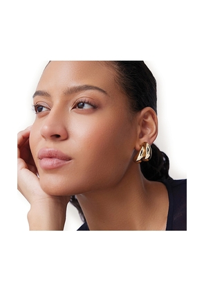 Jenny Bird Orla Earrings in Metallic Gold.