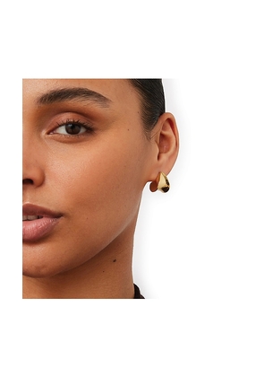Jenny Bird Small Paige Puffs Earrings in Metallic Gold.