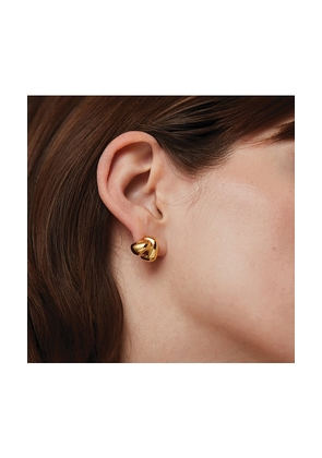 Jenny Bird Beatrix Earrings in Metallic Gold.