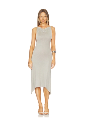 ISA BOULDER Cowl Neck Dress in Grey. Size S. Also in M.