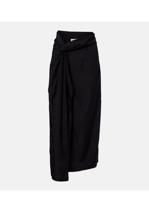 Rohe Gathered midi skirt