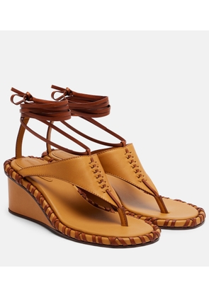 Zimmermann Leather wedge sandals