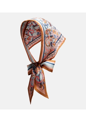 Zimmermann Printed silk head wrap