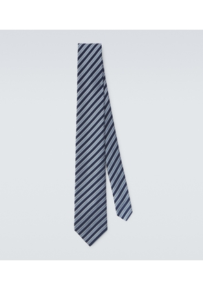 Charvet Striped silk jacquard tie