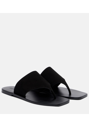 A.Emery Paton suede thong sandals