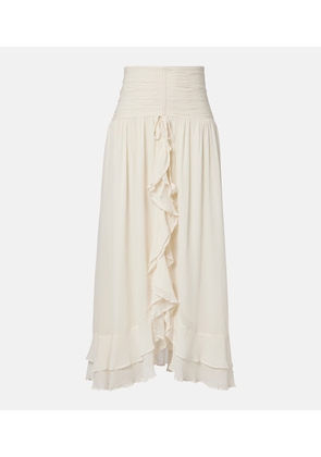 Poupette St Barth Neree ruffled maxi skirt