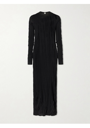 TOTEME - Ribbed-knit Maxi Dress - Black - xx small,x small,small,medium,large,x large