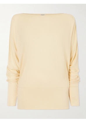TOTEME - Boatneck Jersey Top - Yellow - xx small,x small,small,medium,large,x large
