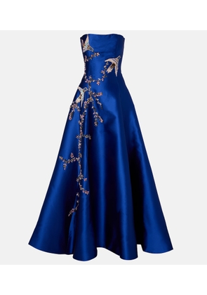 Costarellos Mavia embellished bustier gown