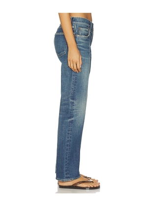 Moussy Vintage Hadley Straight Low Rise Jeans in Blue. Size 25. Also in 26, 27, 28, 30.