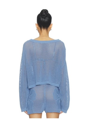LSPACE Island Time Sweater in Blue. Size S. Also in XS.