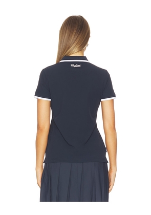Khalhon Short Sleeve Performance Polo Top in Navy. Size XS. Also in S, M.