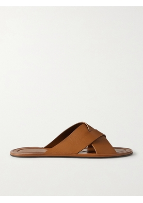 The Row - Malik Leather Sandals - Brown - IT36,IT37,IT37.5,IT38,IT38.5,IT39,IT39.5,IT40,IT41,IT42