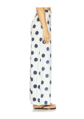 MISA Los Angeles Billie Pant in White,Navy. Size XXS. Also in XS, S, M, L, XL.
