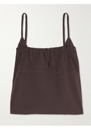 Deiji Studios - Tri Frayed Organic Cotton Camisole - Brown - xx small,x small,small,medium,large,x large