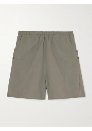 Deiji Studios - Checked Organic Cotton Straight-leg Shorts - Green - xx small,x small,small,medium,large,x large