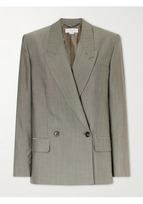 Stella McCartney - Tropical Double-breasted Wool Ands Silk-blend Blazer - Gray - IT34,IT36,IT38,IT40,IT42,IT44,IT46