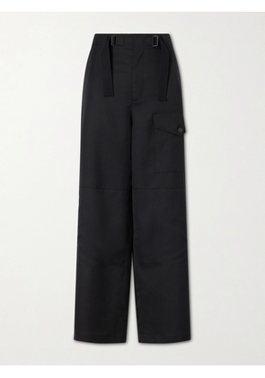 Auralee - Herringbone Wool Wide-leg Cargo Pants - Black - 0,1,2,3